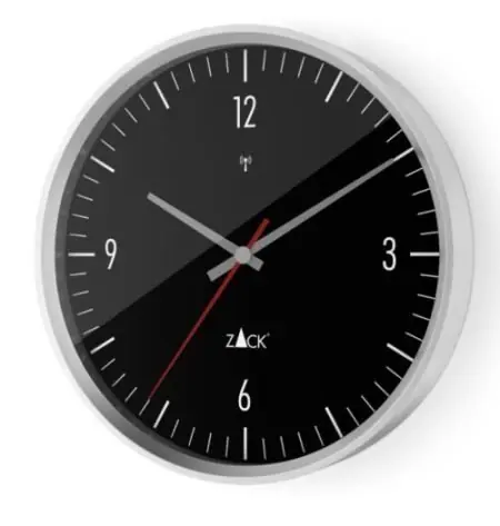Ekspresowa dostawa Zack VIDA Zegar Ścienny Sterowany Radiowo 24 cm - Czarny