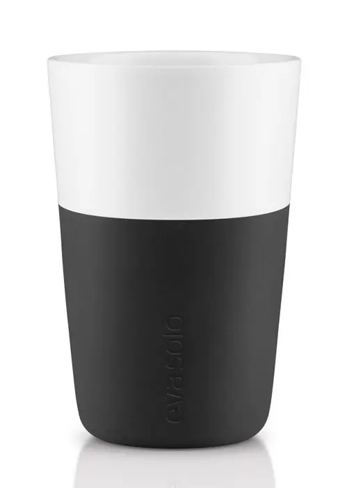 Eva Solo CAFFE Kubki do Kawy Latte 360 ml 2 Szt. Czarne Sprawdź teraz