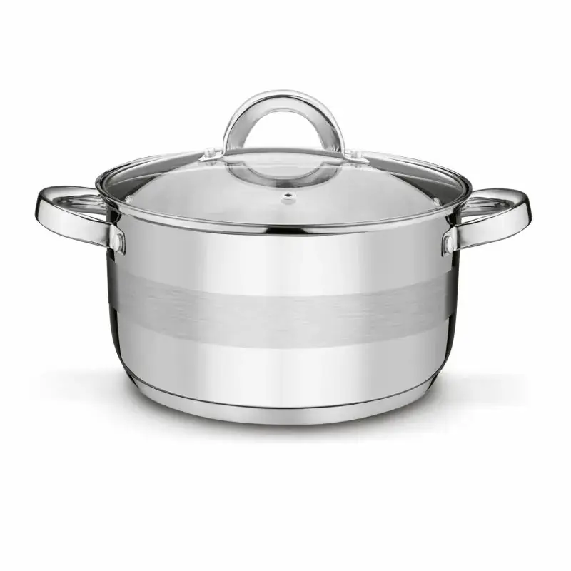 Garnek ROGER 24cm szklana pokrywa indukcja Bestseller