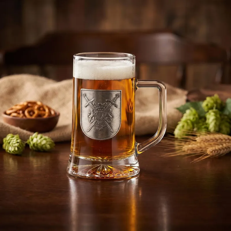 Szybka dostawa Kufel do piwa szklany SHIELD 500 ml