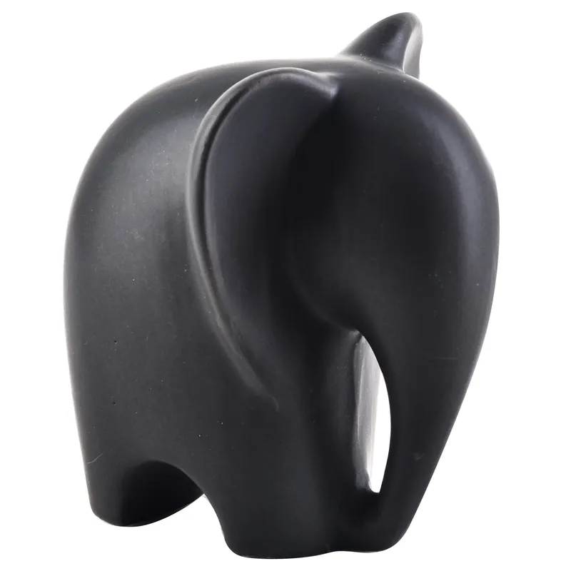 Figurka ozdobna ceramiczna MONDEX MIA SŁOŃ CZARNA 12,5 cm Rabat
