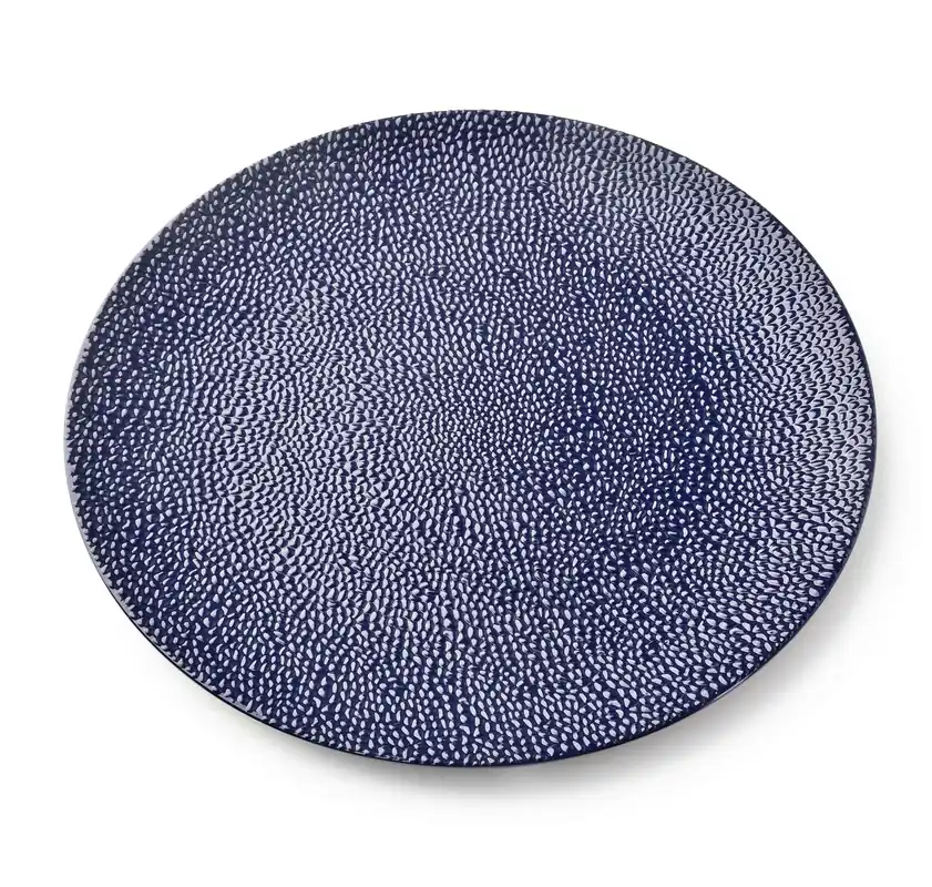 Podtalerz na stół MONDEX BLANCHE COLOURS GRANATOWY 33 cm Bezpieczna płatność