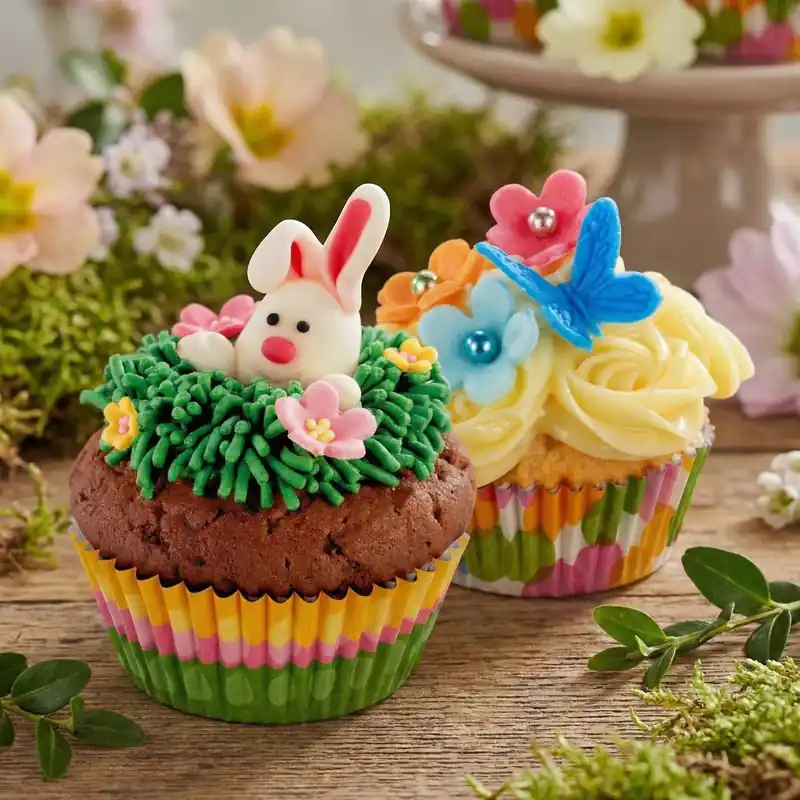 Sprawdź teraz TESCOMA Delicia Spring 60 szt. zielone - papilotki / foremki do muffinek papierowe