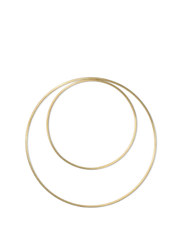 Niska cena FERM LIVING dekoracja DECO FRAME RING L mosiądz