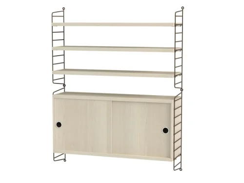 Oferta limitowana STRING konfiguracja LIVING ROOM I jesion/brązowa