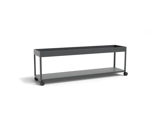 HAY regał na kółkach NEW ORDER COMB. 102 czarny, 2 półki Zniżka
