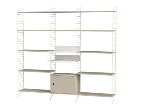 STRING konfiguracja LIVING ROOM Q beżowa/biała Hit cenowy