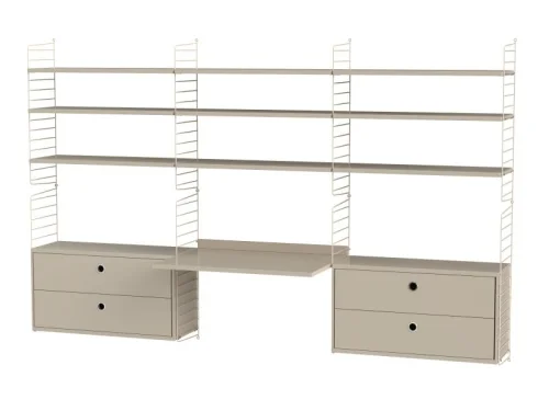 STRING konfiguracja WORKSPACE F beżowa/beżowa Wyjątkowa oferta