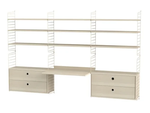 Oferta czasowa STRING konfiguracja WORKSPACE F jesion/beżowa