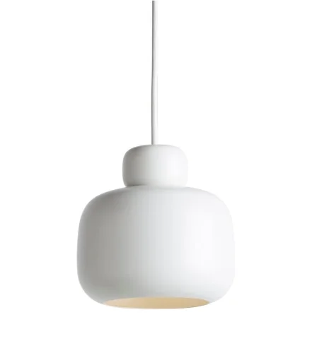 Niska cena WOUD lampa wisząca STONE S biała