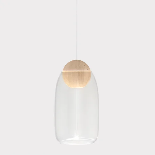 Bestseller MATER lampa wisząca LIUKU BALL naturalna/szkło