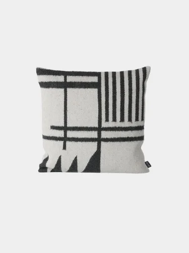 Wysoka jakość FERM LIVING poduszka KELIM BLACK LINES