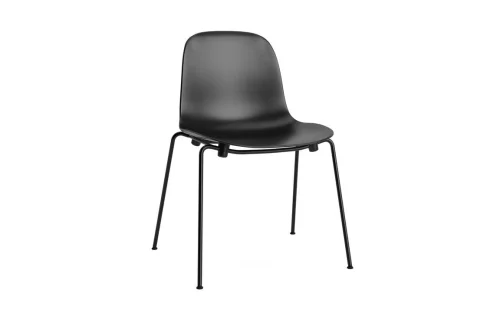 NORMANN COPENHAGEN krzesło FORM STACKING czarna stal / czarne Tani