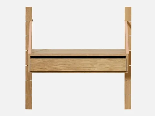 BOLIA system modułowy STRAP moduł z szufladą dąb/skóra Obniżka ceny