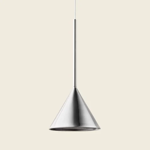 Super okazja SCHNEID lampa wisząca FIGURA CONE chrom
