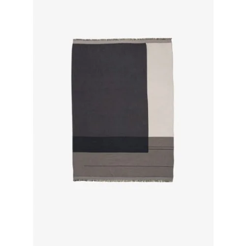 Kup online FERM LIVING koc COLOUR BLOCK szary