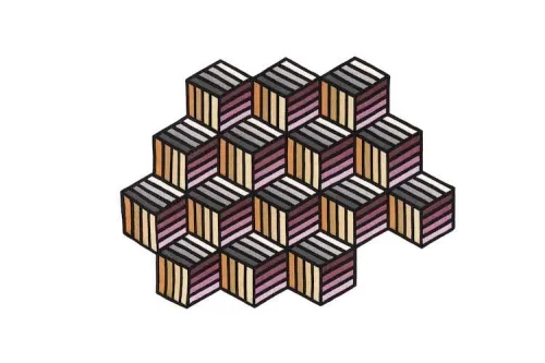 GAN RUGS dywan PARQUET hexagon Ostatnie sztuki