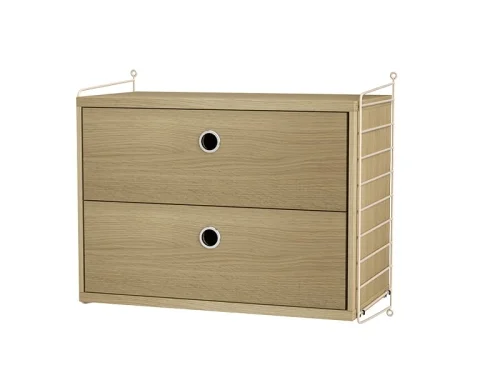 Oferta limitowana STRING konfiguracja BEDROOM A dąb/beżowa