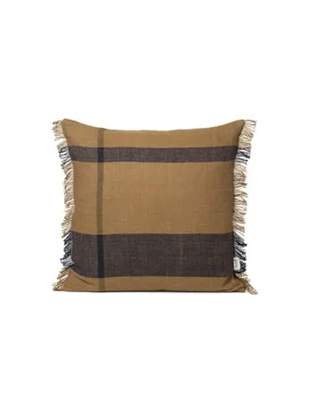 Oferta FERM LIVING poduszka DRY jasny brąz z ciemnymi elementami