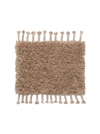 Rabat FERM LIVING dywan AMASS LONG PILE MAT biały pieprz