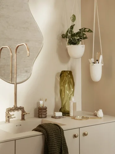 FERM LIVING wisząca doniczka SPECKLEróżne rozmiary, biały Tylko dziś