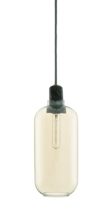 Nie przegap NORMANN COPENHAGEN lampa wisząca AMP L złote szkło / zielony marmur