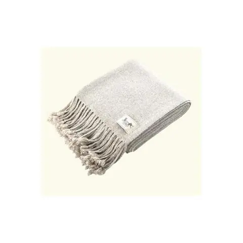 Nowy PLED BABY ALPACA COTTON NATURAL SILVER | MY ALPACA