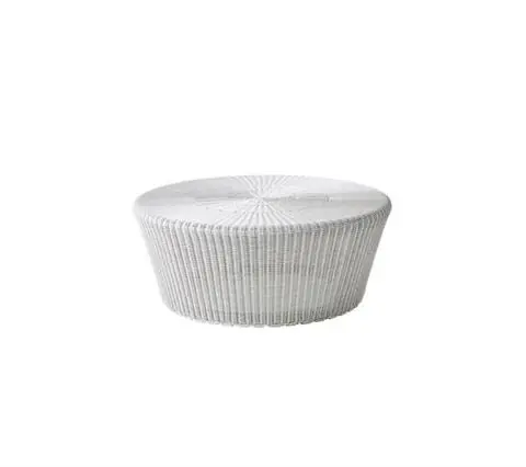 Tani PODNÓŻEK OGRODOWY KINGSTON LARGE WHITE GREY | CANE-LINE