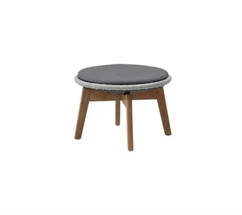 PODNÓŻEK OGRODOWY PEACOCK GREY / LIGHT GREY | CANE-LINE Najlepsza cena