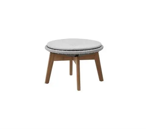 PODNÓŻEK OGRODOWY PEACOCK GREY / LIGHT GREY | CANE-LINE Premium
