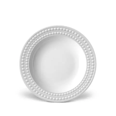 Obniżka ceny PORCELANOWY GŁĘBOKI TALERZPERLEE WHITE | L'OBJET