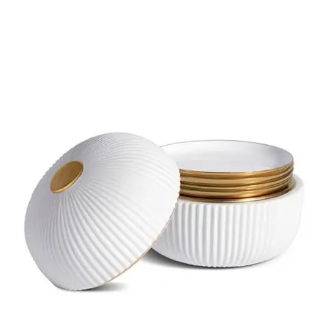 PORCELANOWY POJEMNIK Z 4 TALERZYKAMI ICONIC | L'OBJET Tani