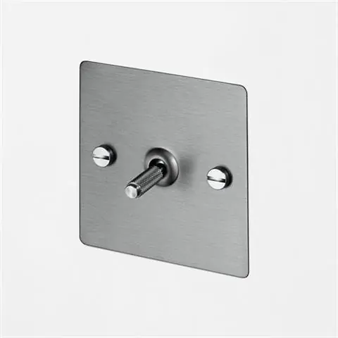Nowość UK WŁĄCZNIK KRZYŻOWY 1G INTERMEDIATE TOGGLE SWITCH STEEL | BUSTER + PUNCH