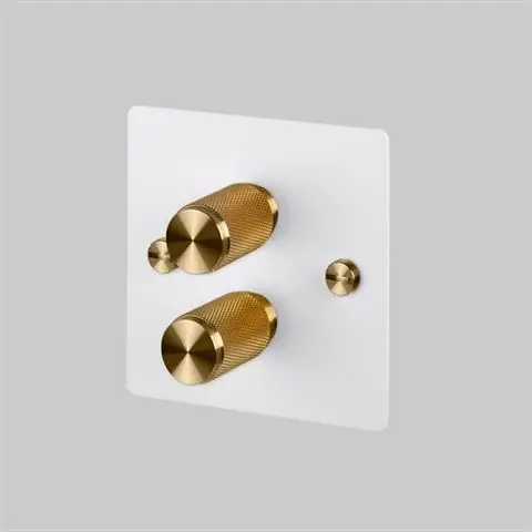 Najlepsza cena UK ŚCIEMNIACZ 2G DIMMER WHITE | BRASS | BUSTER + PUNCH