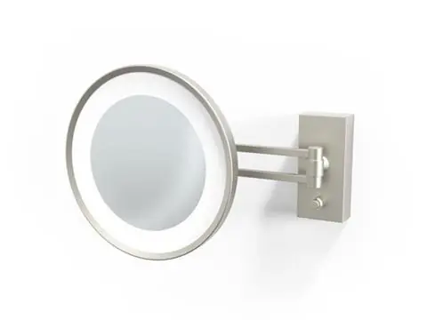 ŚCIENNE LUSTERKO KOSMETYCZNE LED 3X BS 36 NIKIEL SATYNA | DECOR WALTHER Popularny