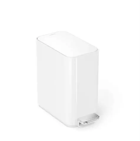 SIMPLEHUMAN | KOSZ NA ŚMIECI SLIM 5L | BIAŁY Popularny