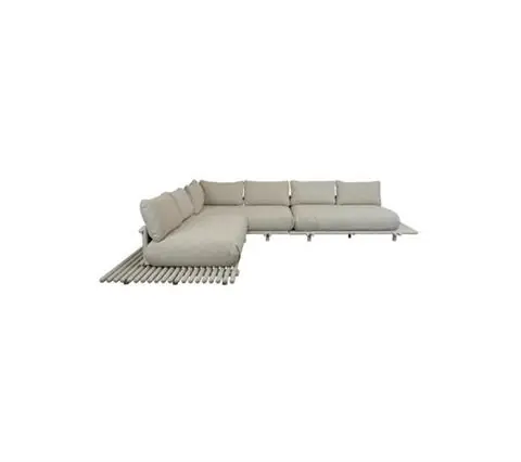 SOFA NAROŻNA STICK PLATFORM ALUMINIUM, SAND | CANE-LINE Wyprzedaż