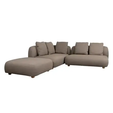 Wybór klientów SOFA NAROŻNA Z SZEZLONGIEM CAPTURE | CANE-LINE