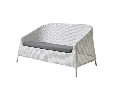 SOFA OGRODOWA 2-OS KINGSTON WHITE GREY | CANE-LINE Tylko dziś