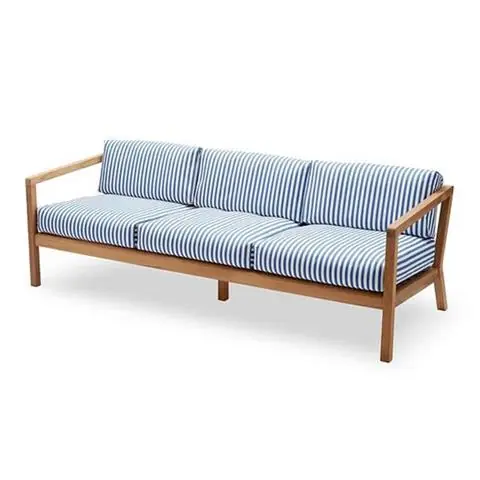 Wyprzedaż SOFA OGRODOWA 3 OS. VIRKELYSTSEA BLUE STRIPE | FRITZ HANSEN