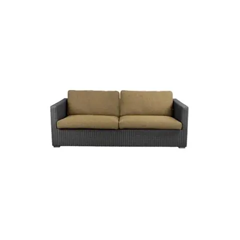 Wybór klientów SOFA OGRODOWA CHESTER GRAPHITE TURMERIC YELLOW | CANE-LINE