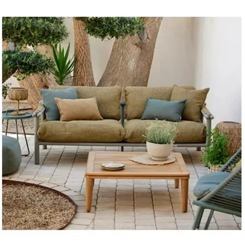 Promocja SOFA OGRODOWA STICKS TEAK UMBER BROWN | CANE-LINE