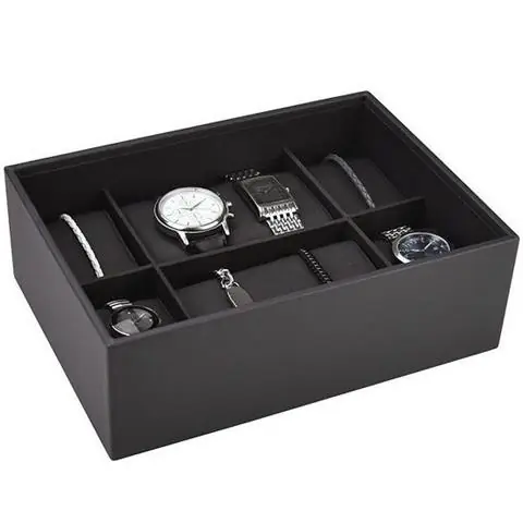 Bestseller STACKERS | PUDEŁKO NA ZEGARKI 6 KOMOROWE CLASSIC