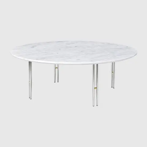 STOLIK KAWOWY IOI|CHROME |WHITE MARBLE | GUBI Szybka dostawa