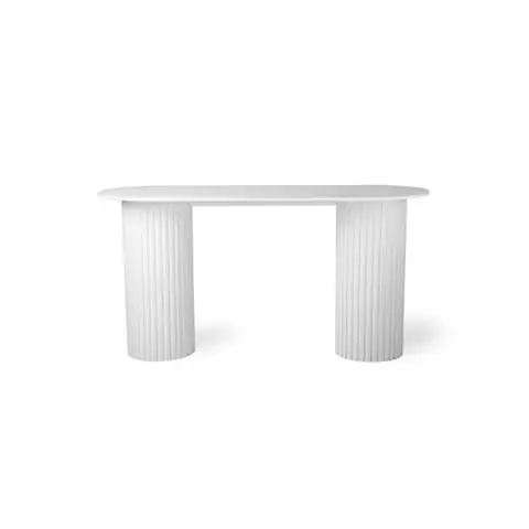 Oferta limitowana STÓŁPILLAR OWALNY BIAŁY | HK LIVING