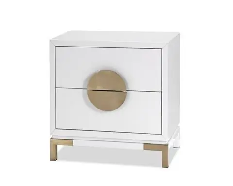 SZAFKA NOCNA OTIUM WHITE - BRASS | LIANG & EIMIL Ograniczona ilość