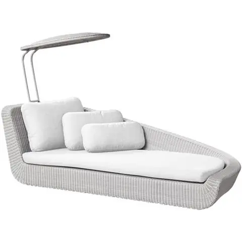 SZEZLONG OGRODOWY SAVANNAH MODUŁ LEWY WHITE GREY | CANE-LINE Najlepsza cena